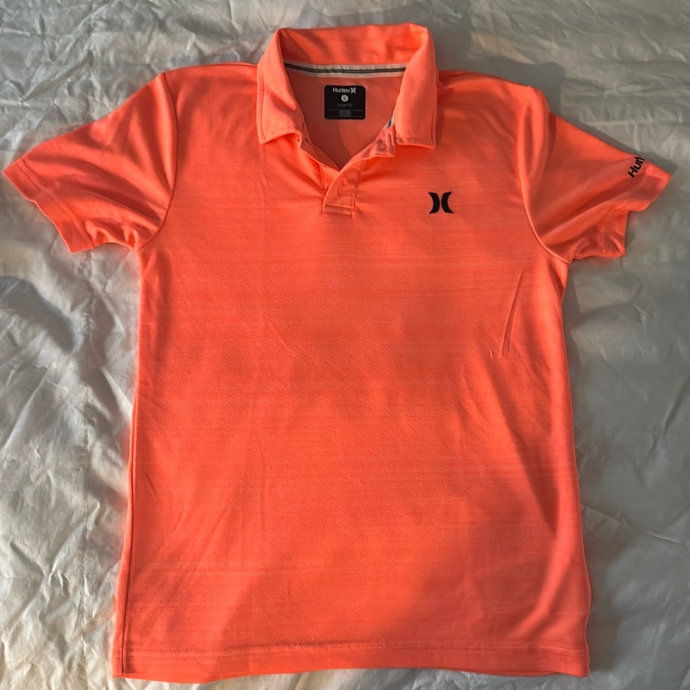 Boys Neon orange Hurley by Nike Polo